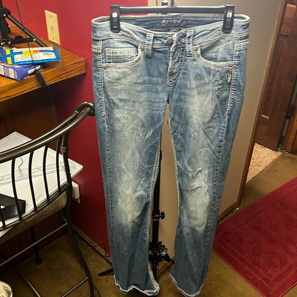 Silver Jeans, size 26/33, Lola, low rise, boot cut